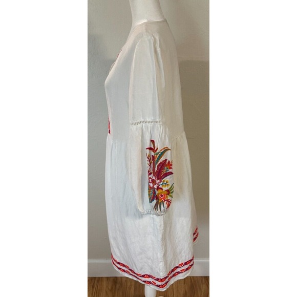 Tommy Bahama Dress Cover Up Small White St. Lucia Linen Blend Quiet Luxury Beach - Picture 5 of 9